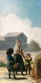 Una mujer y dos niños junto a una fuente Francisco de Goya